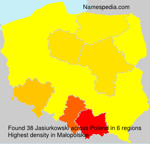 Surname Jasiurkowski in Poland Surname Jasiurkowski in Poland