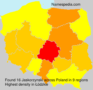 Surname Jaskorzynski in Poland Surname Jaskorzynski in Poland