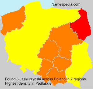 Surname Jaskurzynski in Poland Surname Jaskurzynski in Poland