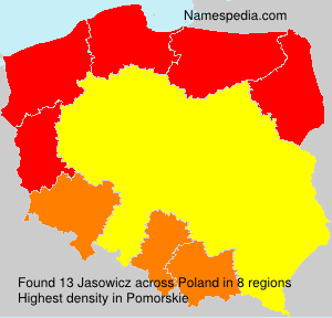 Surname Jasowicz in Poland Surname Jasowicz in Poland