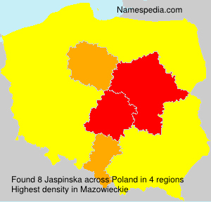 Surname Jaspinska in Poland Surname Jaspinska in Poland