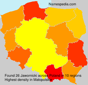 Surname Jawornicki in Poland Surname Jawornicki in Poland