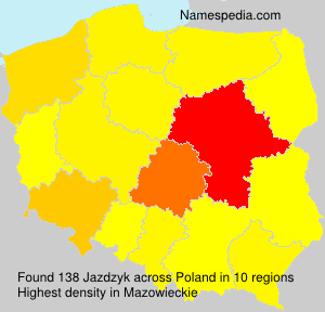 Surname Jazdzyk in Poland