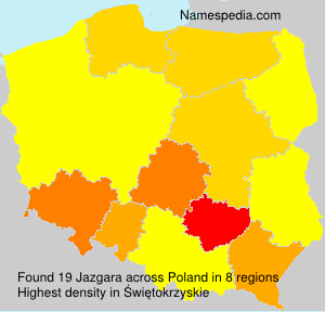 Surname Jazgara in Poland Surname Jazgara in Poland