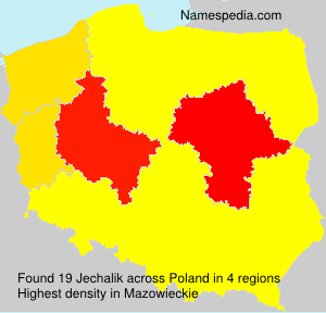 Surname Jechalik in Poland Surname Jechalik in Poland