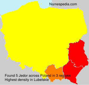 Surname Jedor in Poland Surname Jedor in Poland