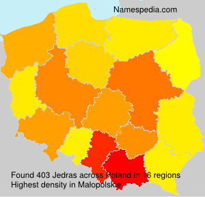 Surname Jedras in Poland Surname Jedras in Poland
