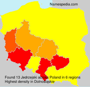 Surname Jedrzejski in Poland