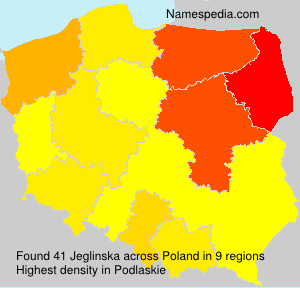 Surname Jeglinska in Poland Surname Jeglinska in Poland