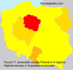Surname Jeneralski in Poland Surname Jeneralski in Poland