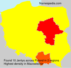 Surname Jentys in Poland Surname Jentys in Poland