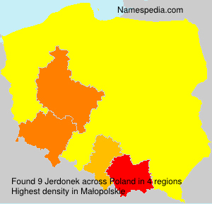 Surname Jerdonek in Poland Surname Jerdonek in Poland
