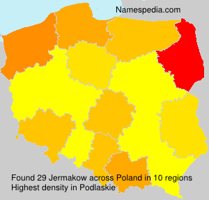 Surname Jermakow in Poland Surname Jermakow in Poland