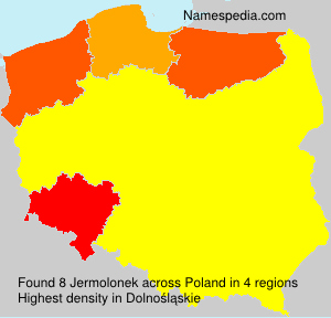 Surname Jermolonek in Poland Surname Jermolonek in Poland