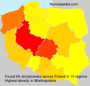Surname Jerzykowska in Poland Surname Jerzykowska in Poland