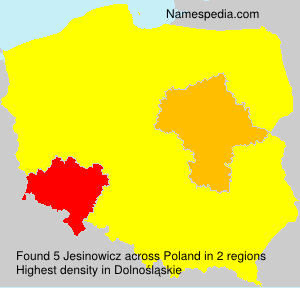 Surname Jesinowicz in Poland Surname Jesinowicz in Poland