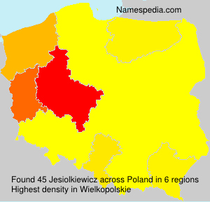 Surname Jesiolkiewicz in Poland Surname Jesiolkiewicz in Poland