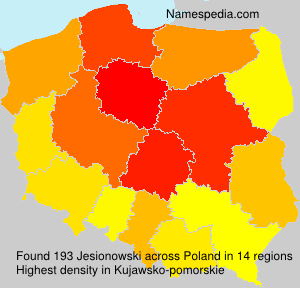 Surname Jesionowski in Poland Surname Jesionowski in Poland