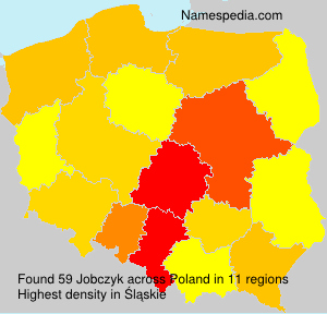 Surname Jobczyk in Poland Surname Jobczyk in Poland