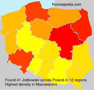 Surname Jodkowski in Poland Surname Jodkowski in Poland