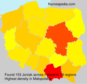 Surname Joniak in Poland Surname Joniak in Poland