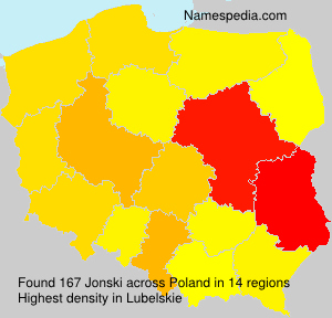 Surname Jonski in Poland Surname Jonski in Poland