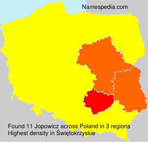 Surname Jopowicz in Poland Surname Jopowicz in Poland