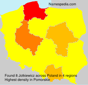 Surname Jotkiewicz in Poland Surname Jotkiewicz in Poland