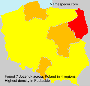 Surname Jozefiuk in Poland Surname Jozefiuk in Poland