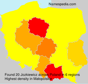 Surname Jozkiewicz in Poland Surname Jozkiewicz in Poland