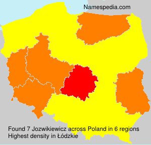 Surname Jozwikiewicz in Poland Surname Jozwikiewicz in Poland