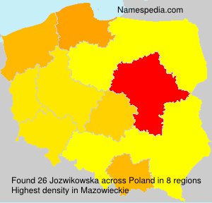 Surname Jozwikowska in Poland Surname Jozwikowska in Poland