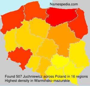 Surname Juchniewicz in Poland Surname Juchniewicz in Poland