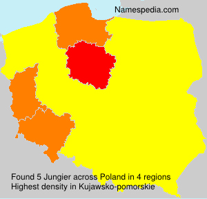 Surname Jungier in Poland Surname Jungier in Poland