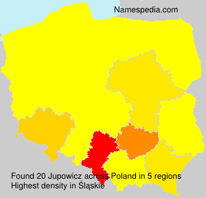 Surname Jupowicz in Poland Surname Jupowicz in Poland