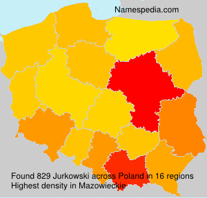 Surname Jurkowski in Poland Surname Jurkowski in Poland