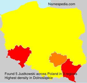 Surname Justkowski in Poland Surname Justkowski in Poland
