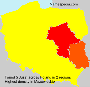 Surname Juszt in Poland Surname Juszt in Poland