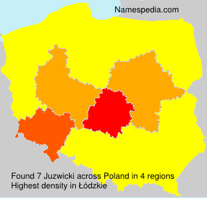 Surname Juzwicki in Poland Surname Juzwicki in Poland