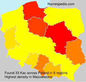 Surname Kac in Poland Surname Kac in Poland