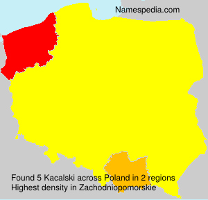 Surname Kacalski in Poland Surname Kacalski in Poland