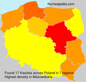Surname Kacicka in Poland Surname Kacicka in Poland