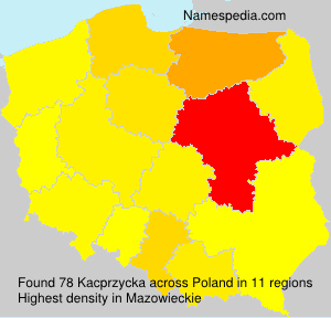 Surname Kacprzycka in Poland Surname Kacprzycka in Poland