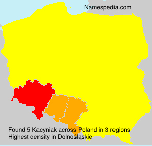 Surname Kacyniak in Poland Surname Kacyniak in Poland