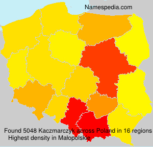 Surname Kaczmarczyk in Poland Surname Kaczmarczyk in Poland