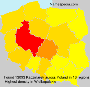 Surname Kaczmarek in Poland Surname Kaczmarek in Poland