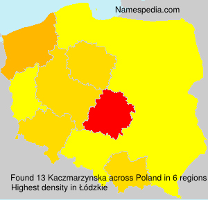 Surname Kaczmarzynska in Poland Surname Kaczmarzynska in Poland