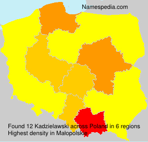 Surname Kadzielawski in Poland Surname Kadzielawski in Poland
