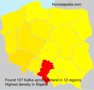 Surname Kafka in Poland Surname Kafka in Poland