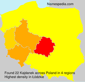 Surname Kajdanek in Poland Surname Kajdanek in Poland